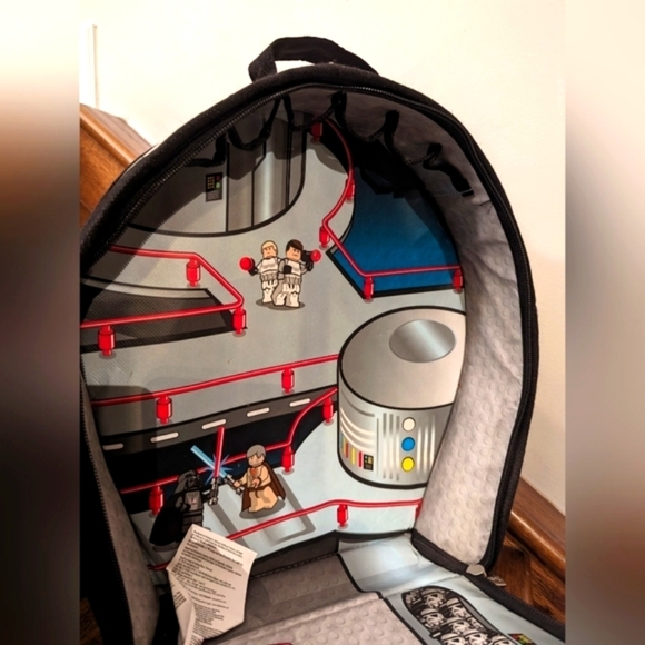 Star Wars LEGO Death Star, Tie Fighter And X-Wing Zip Bin Travel Case - Picture 5 of 5